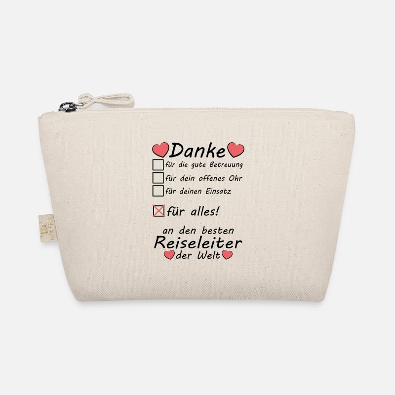 Beste Reiseleiter Danke Dankeschön zum Abschied - Bio-Täschchen - Natur