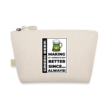 Green beer making St Patrick's Day better - Organic Pouch - nature - Front
