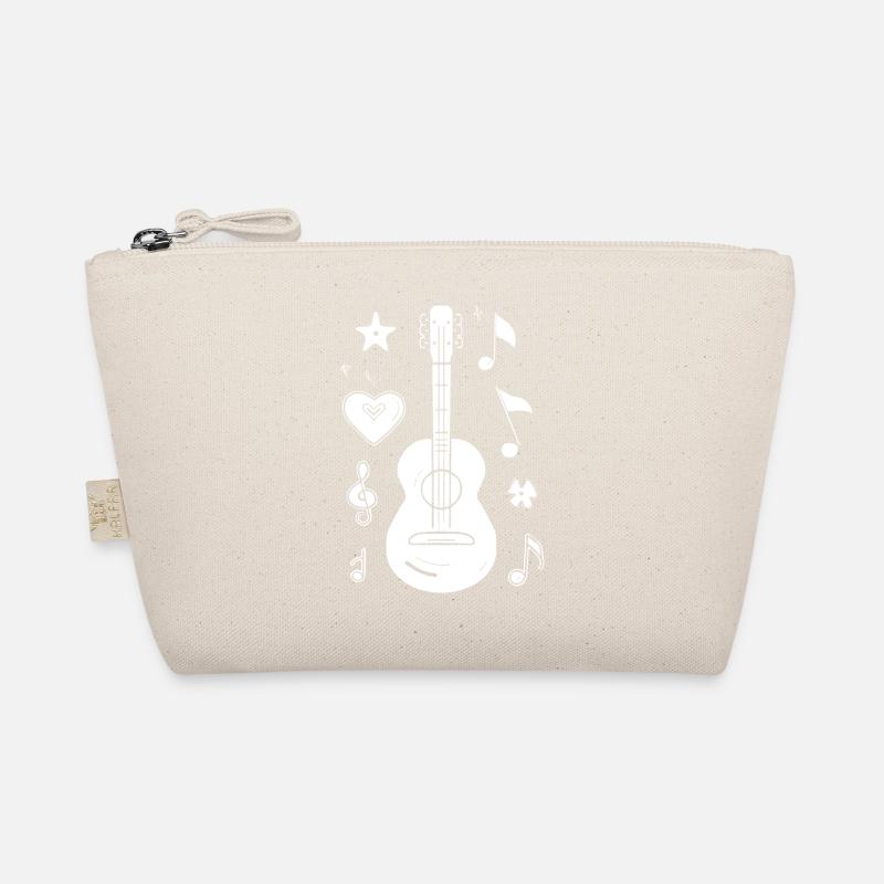 Ukulele Zeichnung - Bio-Täschchen - Natur