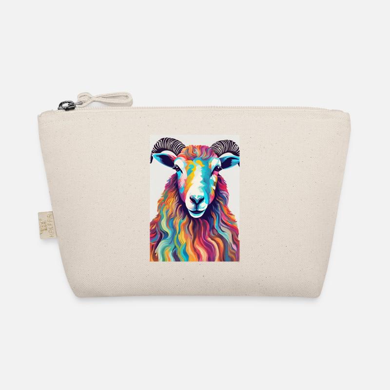 Bunter Schafbock Bio-Täschchen