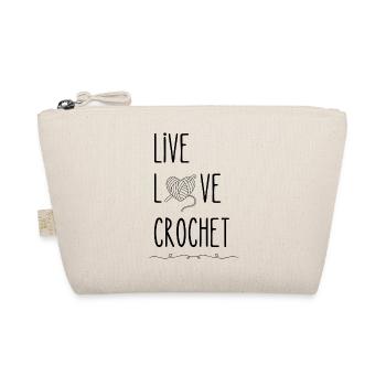 Live Love Crochet Häkeln - Organic Pouch - nature - Front