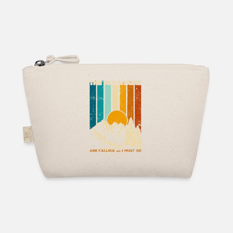 Mountains Calling Retro Sunset Organic Pouch