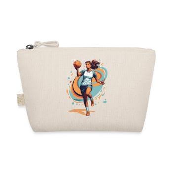 Handballerin Streetwear Ikonischer Style - Bio-Täschchen - Natur - Vorne