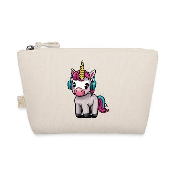 Cute Animals Einhorn 01 - Bio-Täschchen - Natur - Vorne