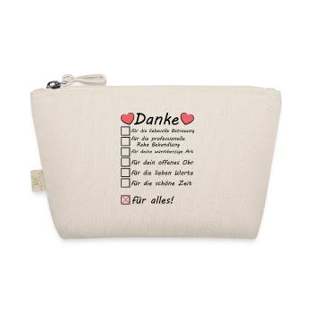 Danke Sagen an das Reha Team Abschiedsgeschenk - Bio-Täschchen - Natur - Vorne