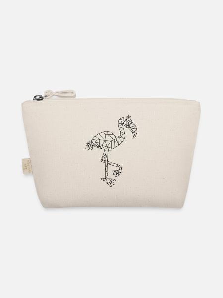 Flamant rose géométrique - Trousse biologique - nature - Devant
