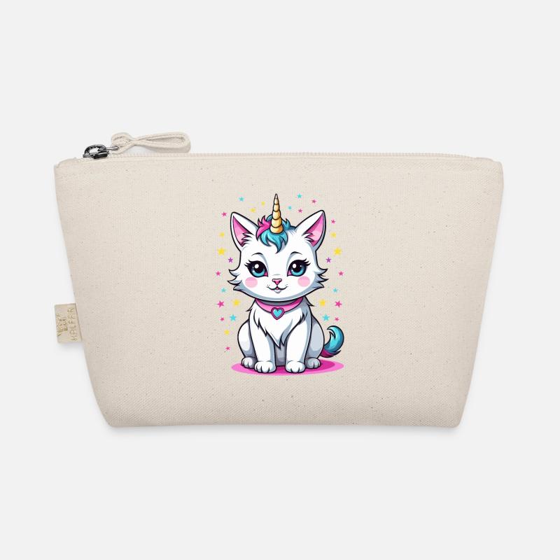 Cute Cat Unicorn Organic Pouch