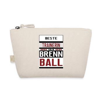 Brennball Trainerin Beste Brennballtrainerin Team - Bio-Täschchen - Natur - Vorne