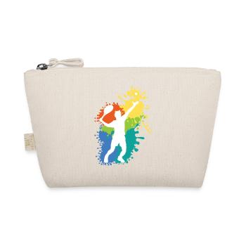 Schöne Tennis Grafik Design Geschenkidee - Bio-Täschchen - Natur - Vorne
