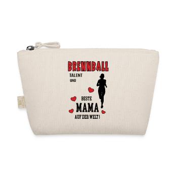 Brennball Spielerin Mama Brennballerin Mutter Frau - Bio-Täschchen - Natur - Vorne