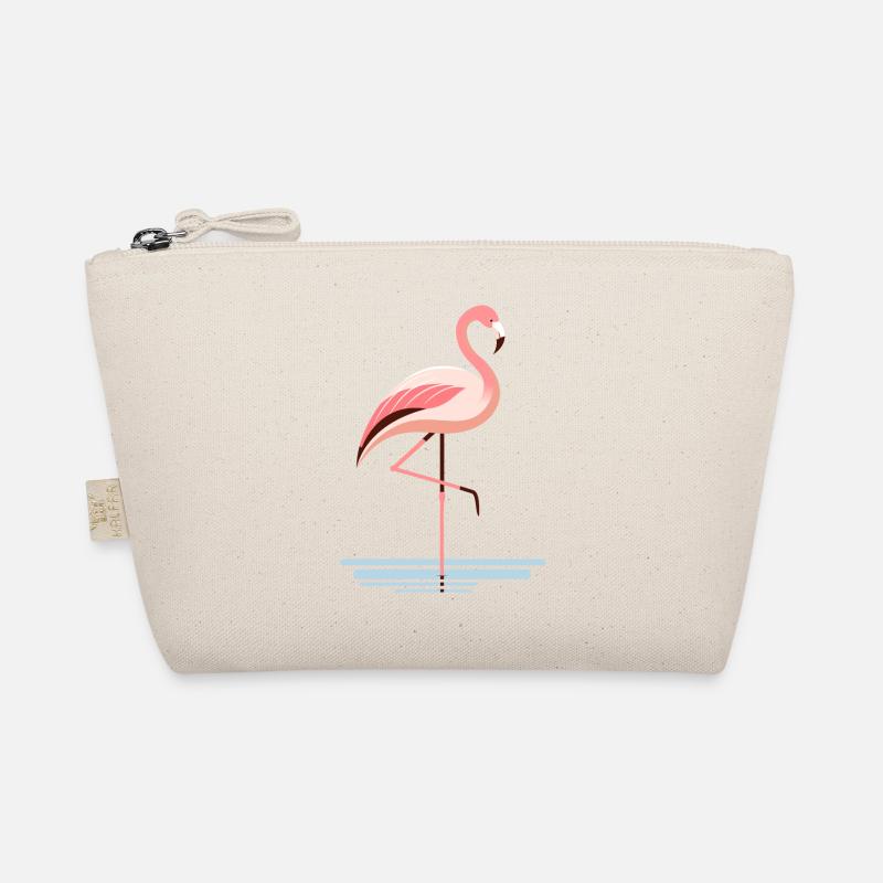 Flamingo in the water - Organic Pouch - nature
