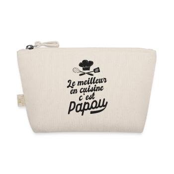meilleur en cuisine c est papou cadeau papou fête - Trousse biologique - nature - Devant