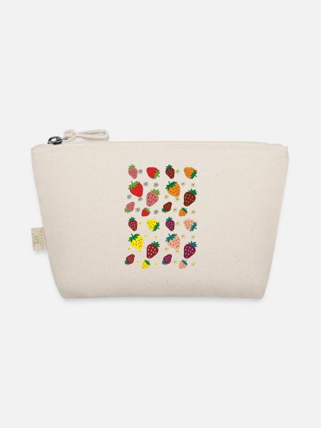 Strawberries colorful - Organic Pouch - nature - Front