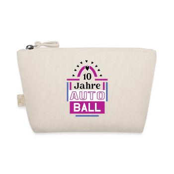 10 Jahre Autoball Jubiläum Autoballspielerin - Bio-Täschchen - Natur - Vorne