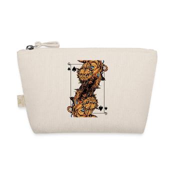 Tiger Steampunk Jeu de cartes Spades Queen Poker - Trousse biologique - nature - Devant
