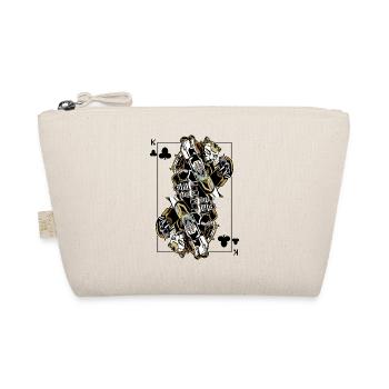 Panther Steampunk Card Game Clubs King Poker - Organic Pouch - nature - Front