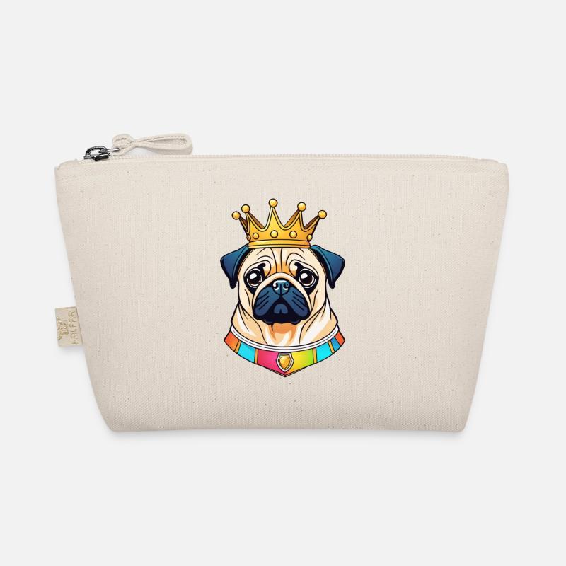 "Crowned Heads" - Pug Organic Pouch