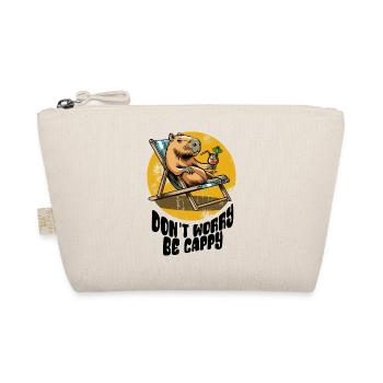 Don't worry be Cappy - Capybara - Holiday - Organic Pouch - nature - Front