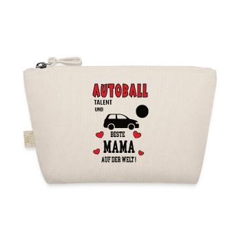 Autoball Spielerin Mama Autoballerin Mutter Frau - Bio-Täschchen - Natur - Vorne
