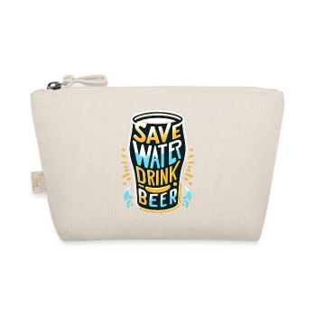 Wasser sparen Bier trinken - Bio-Täschchen - Natur - Vorne