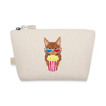 Funny ginger cat are movie expert - Organic Pouch - nature - Front