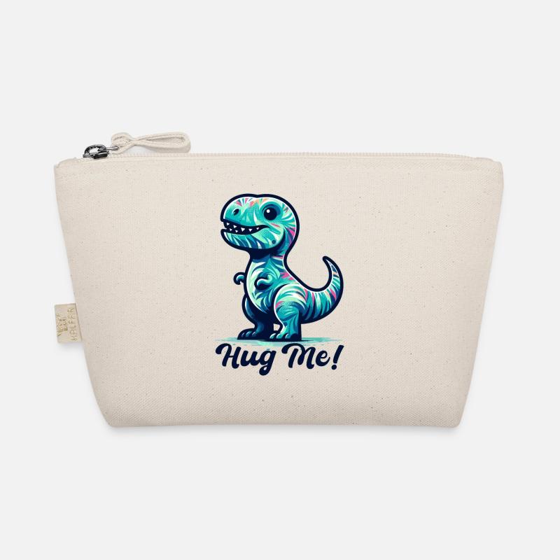 T-Rex Hug Me Hug Gift Organic Pouch