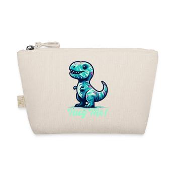 T-Rex Hug Me Hug Gift - Organic Pouch - nature - Front