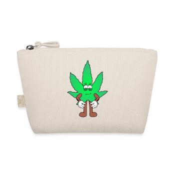 Der Bloom - Weed Cannabis Stoned Hanf Marihuana - Bio-Täschchen - Natur - Vorne
