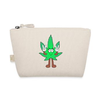 Der Bloom - Weed Cannabis Stoned Hanf Marihuana - Bio-Täschchen - Natur - Vorne