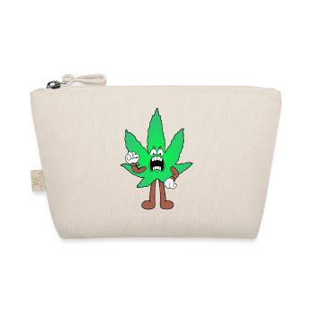 Der Bloom - Weed Cannabis Stoned Hanf Marihuana - Bio-Täschchen - Natur - Vorne