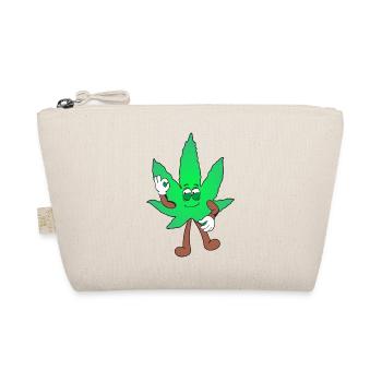Der Bloom - Weed Cannabis Stoned Hanf Marihuana - Bio-Täschchen - Natur - Vorne