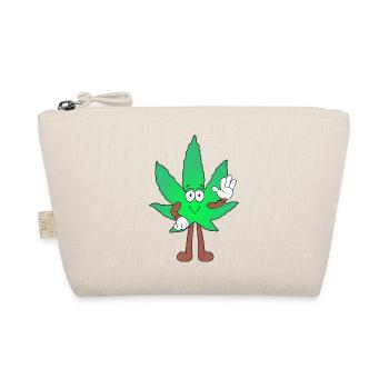 Der Bloom - Weed Cannabis Stoned Hanf Marihuana - Bio-Täschchen - Natur - Vorne