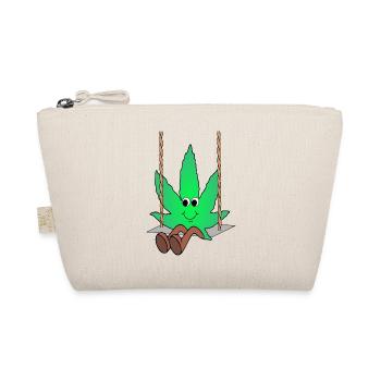 Der Bloom - Weed Cannabis Stoned Hanf Marihuana - Bio-Täschchen - Natur - Vorne