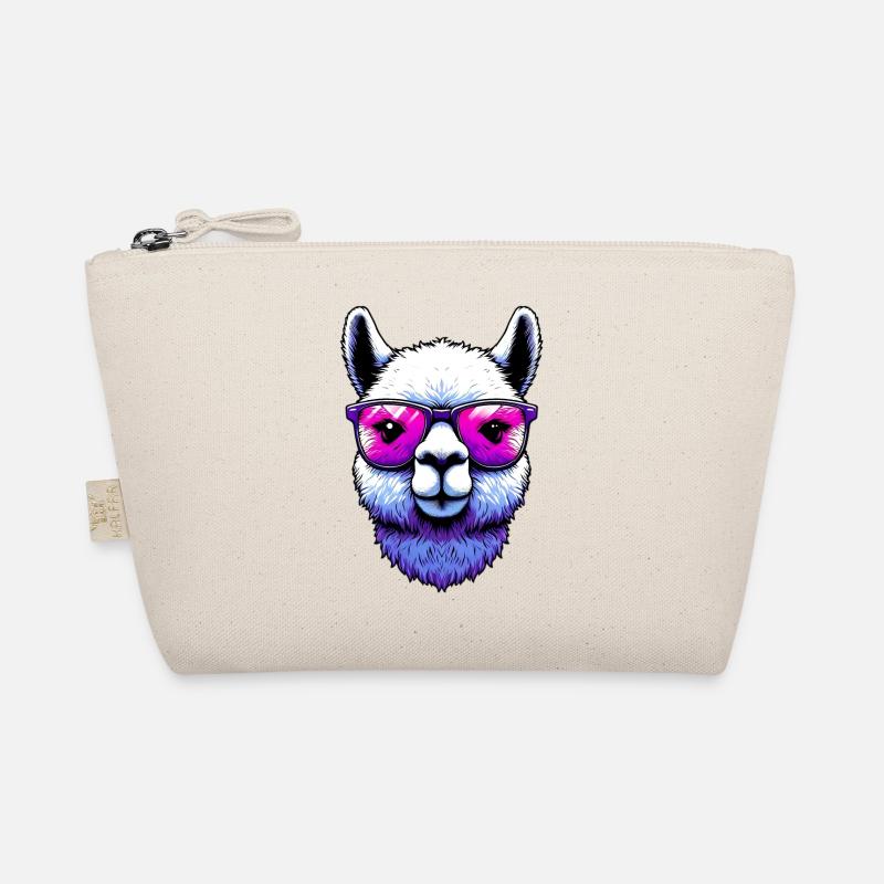 Alpaca with Sunglasses Organic Pouch