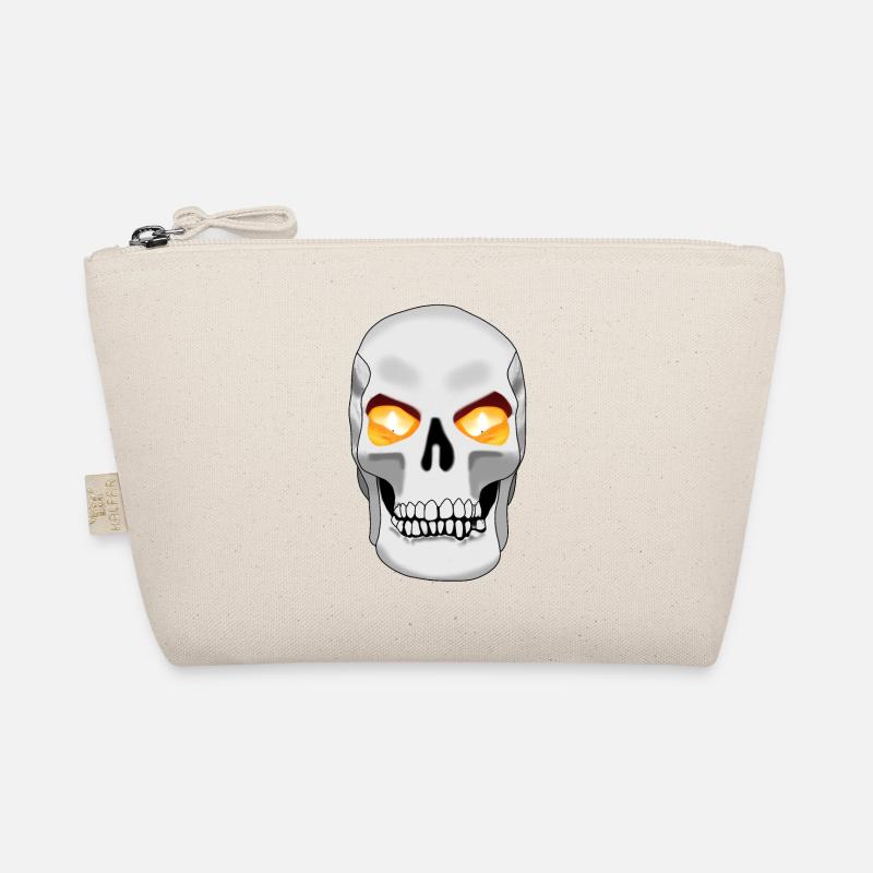 Skull with candle Organic Pouch