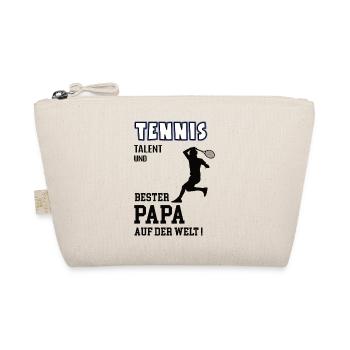 Tennis Spieler Tennisspieler Papa Vater Mann - Bio-Täschchen - Natur - Vorne