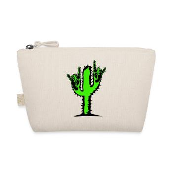 Kaktus Pflanze Heavy Metal Hard Rock Fun Handgeste - Bio-Täschchen - Natur - Vorne