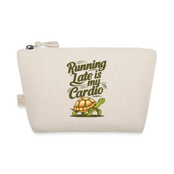 Running Late Is My Cardio - Organic Pouch - nature - Front