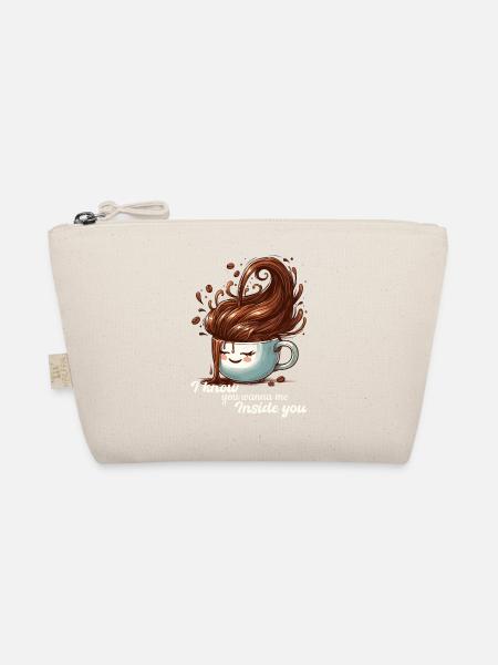 Kaffee Tasse witzig Geschenk - Bio-Täschchen - Natur