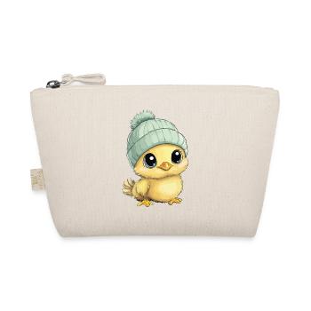 Chicken Cute Baby Kids Animal Chick Cartoon - Organic Pouch - nature - Front