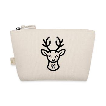 Christmas Reindeer - Organic Pouch - nature - Front