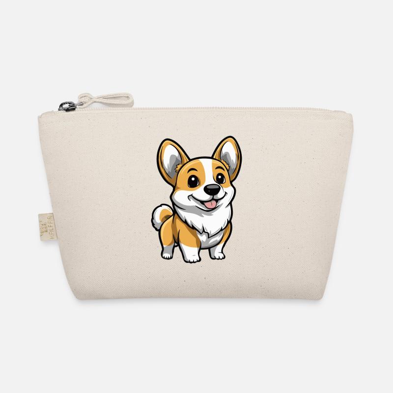 Corgi chien bande dessinée mignon Trousse biologique