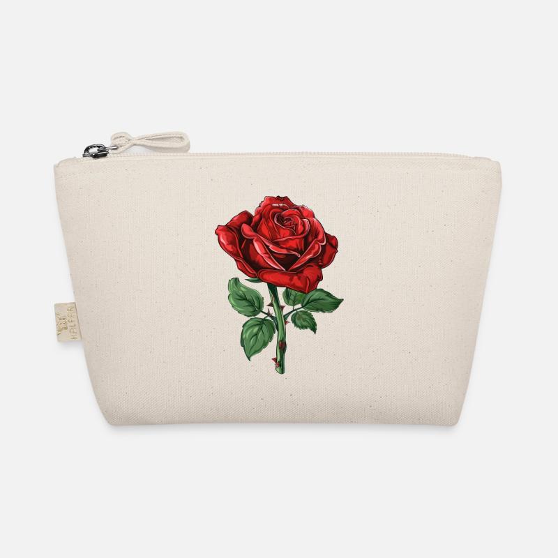 Rote Rose Bio-Täschchen