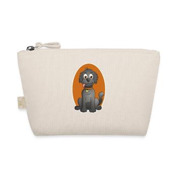 Cheerful Illustration of a dog in cartoon style - Organic Pouch - nature - Front