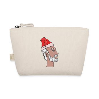 Santa Claus looking up - Organic Pouch - nature - Front