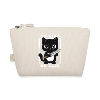 Be Kind or Else Kitty - Organic Pouch - nature - Front