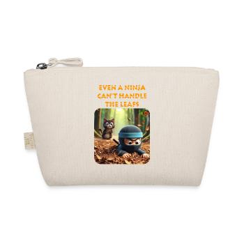 Animated Ninja and Cat Forest Adventure - Organic Pouch - nature - Front