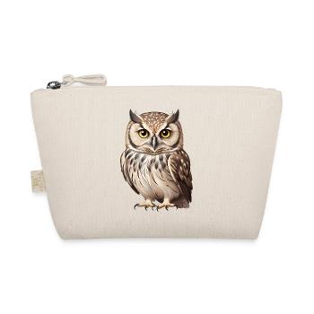 Young brown owl - Organic Pouch - nature - Front