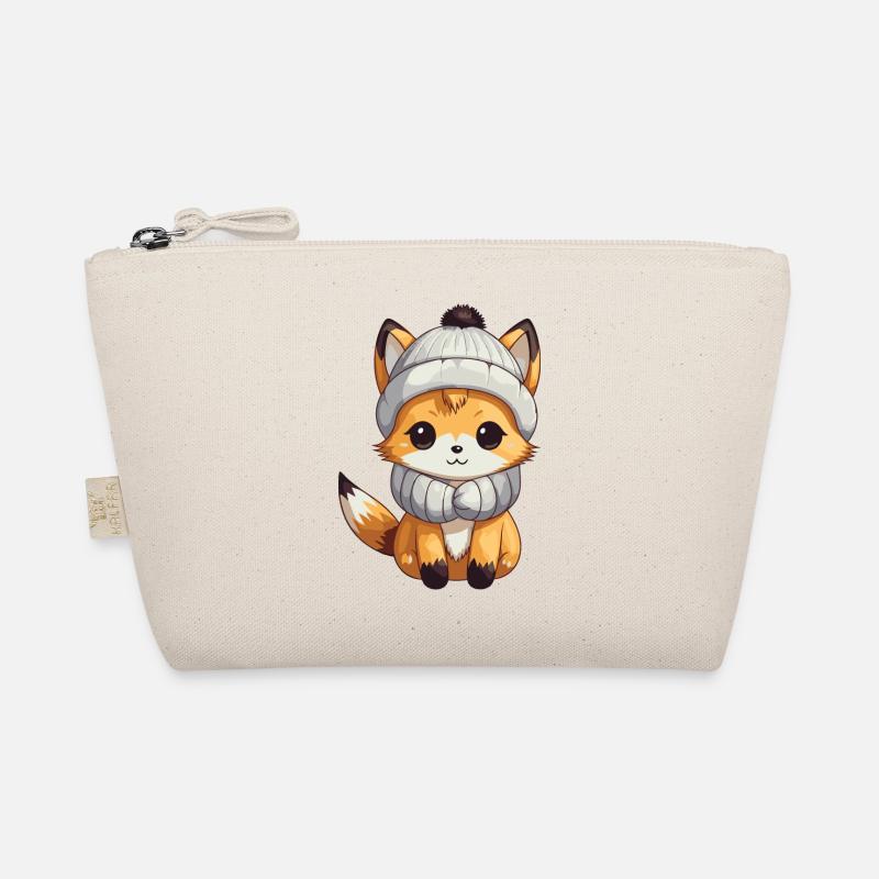 Fuchs Winter Comic Bio-Täschchen