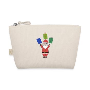 Santa Claus giving you gifts - Organic Pouch - nature - Front